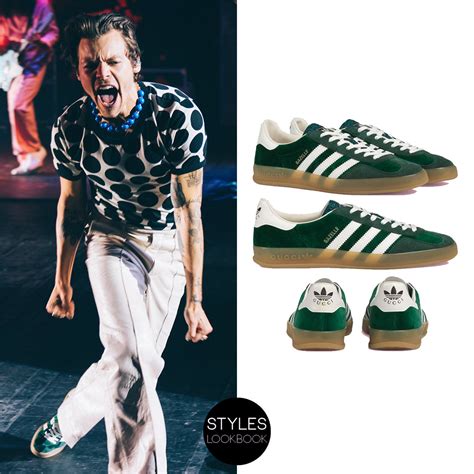 harry styles gucci gazelle|Harry Styles Gucci shoes.